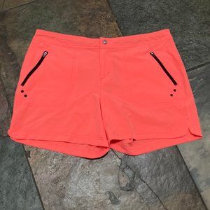 1022 Title Nine Size 10 Orange Sherbet Nimblene Rouge Quick Dry Shorts #120917